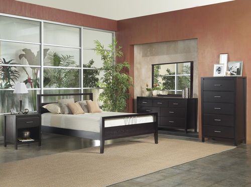 Bedroom Furniture Set 1 - Nevis Espresso - Modus Furniture - NVE-BSET-1