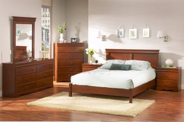 Bedroom Furniture Set in Classic Cherry - South Shore Furniture - 3168-BSET-1