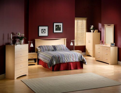 Bedroom Furniture Set in Natural Maple - South Shore Furniture - 3113-BSET