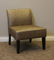 Belinda Accent Chair in Metallic Woven Linen - 4D Concepts - 773511