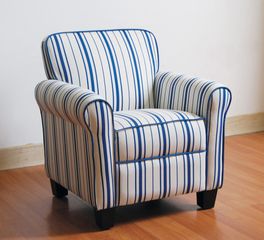 Bell Blue/White Stripes Kid Chair - Bell - 10060