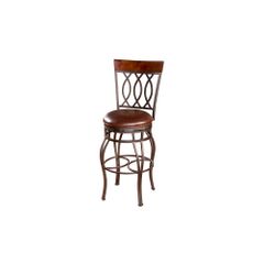 Bella Bar Stool with Leather Cushion - American Hertiage - AH-126714PP-L32-2