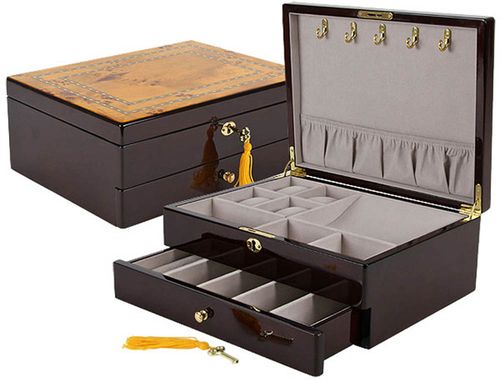 Belmont Jewelry Box in Rosewood  - JBQ-SA103