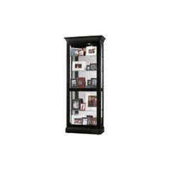 Berends Black Satin Curio Cabinet - Howard Miller