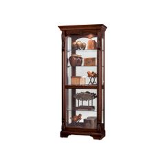 Bernadette Display Cabinet in Hampton Cherry - Howard Miller