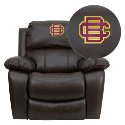Bethune-Cookman University Wildcats Brown Leather Rocker Recliner - MEN-DA3439-91-BRN-41005-EMB-GG