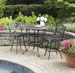 Biscayne 3-Piece Bistro Set in Rust Brown - Home Styles - 5555-359