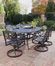 Biscayne 7-Piece Outdoor Dining Set in Black - Home Styles - 5554-335
