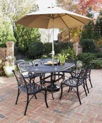 Biscayne 7-Piece Outdoor Dining Set in Black - Home Styles - 5554-338