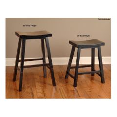 Biscayne Black Backless Saddle Stool - Set of 4 - Largo - LARGO-ST-D1181-2X