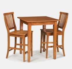 Bistro Set in Cottage Oak - Arts and Crafts - 5180-DSET-2