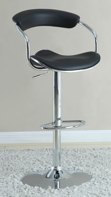 Black Adjustable Bar Stool - Set of 2 - 120386