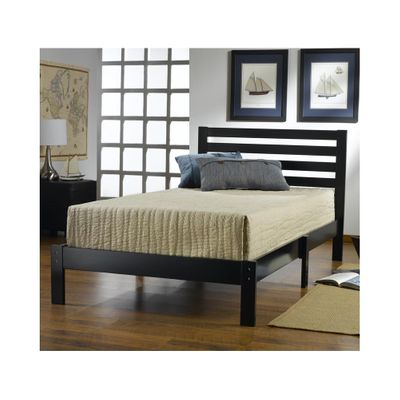 Black Aiden Twin Platform Bed - Hillsdale