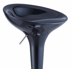 Black and Chrome Adjustable Height Bar Stool (Set of 2) - Powell Furniture - 212-431-SET