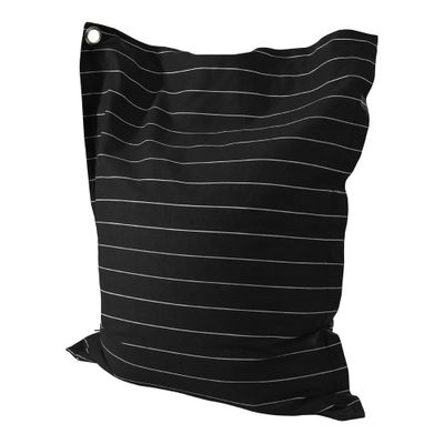 Black and White Wide Pin Stripe Anywhere Lounger - Powell Furniture - POWELL-199-B014