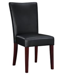 Black Bonded Leather Parsons Chair, 20-1/2" Seat Height - Powell Furniture - 273-833
