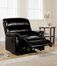 Black Bonded Leather Recliner - Riva - 15110