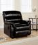 Black Bonded Leather Recliner - Riva - 15110