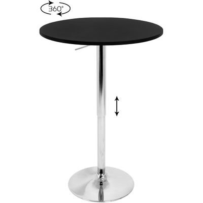 Black Elia Adjustable Bar - Lumisource