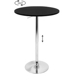 Black Elia Adjustable Bar - Lumisource