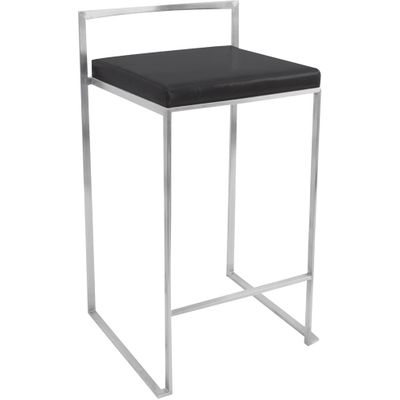 Black Fuji Counter Stool - Lumisource