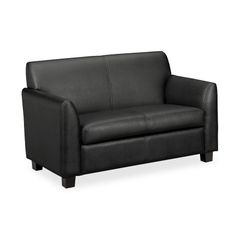 Black Leather Loveseat- BSXVL872ST11