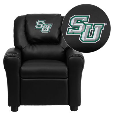 Black Vinyl Kids Recliner - Stetson University Hatters - DG-ULT-KID-BK-41075-EMB-GG