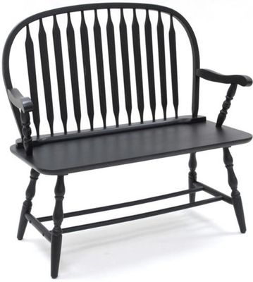Black Windsor Bench - Carolina Chair - 42-36