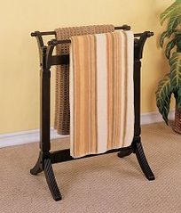 Blanket Rack - Contemporary "Merlot" - Powell Furniture - 383-273