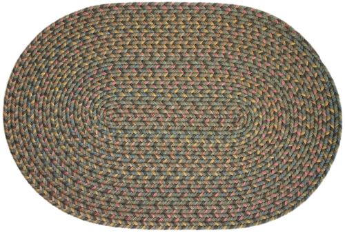 Blossom Moonstone 8' Round Braided Rug - Rhody Rug - BL-478RDBM
