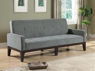 Blue Grey Sofa Bed with Track Arms - 300229
