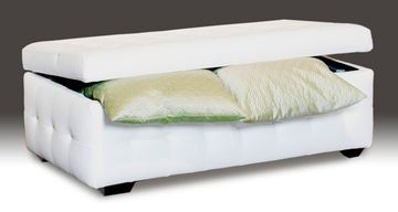 Bonded Leather Tufted Storage Trunk - Diamond Sofa - ZENSTORAGETRUNK