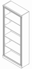 Bookcase - 5 Shelf - Saratoga Executive Collection - Bush Office Furniture - W1615C-03