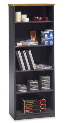 Bookcase 5-Shelf - Series A Natural Cherry Collection - Bush Office Furniture - WC57465