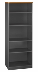 Bookcase 5-Shelf - Series A Natural Cherry Collection - Bush Office Furniture - WC57465