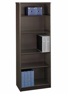 Bookcase-5 Shelf - Series A Walnut Collection - Bush Office Furniture - WC25565