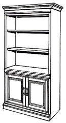 Bookcase DMI - Bookcase - Traditional Office Furniture - 7990-09