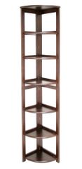 Bookcase - Flip-Flop 6 Shelf Folding Corner Bookcase - HBCFC6712