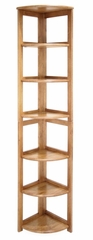 Bookcase - Flip-Flop 6 Shelf Folding Corner Bookcase - HBCFC6712