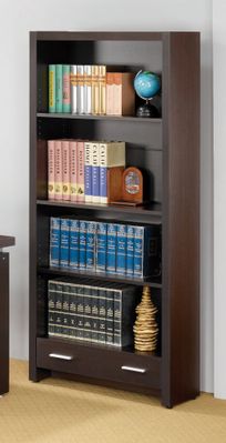 Bookcase in Cappuccino - Coaster