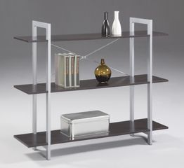 Bookcase in Espresso with Silver Accents - Office Star - XT27