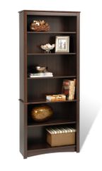 Bookcase with 6 Shelves in Espresso - Prepac Furniture - EDL-3277