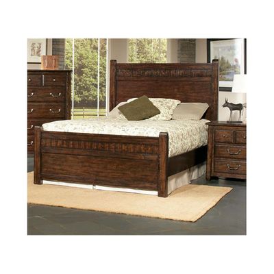 Boone Wood Bed Distressed Dark Oak - Largo - LARGO-ST-BOONE-BED