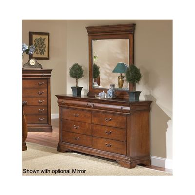 Bordeaux 6 Drawer Dresser Brown Cherry - Largo - LARGO-ST-B4300-10