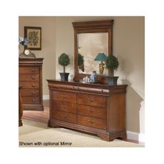 Bordeaux 6 Drawer Dresser Brown Cherry - Largo - LARGO-ST-B4300-10