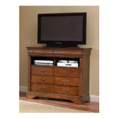 Bordeaux HD Media Chest Brown Cherry - Largo - LARGO-ST-B4300-28
