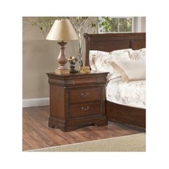 Bordeaux Nightstand Brown Cherry - Largo - LARGO-ST-B4300-40