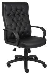 Boss Button Tufted Executive Chair In Black - B8501-BK