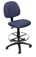 Boss Drafting Stool in Blue - B1615-BE