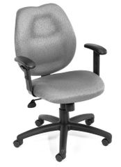 Boss Ergonomic Office Chair in Grey - B1014-GY
